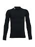  image of under-armour-boys-cold-gear-mock-long-sleeve-top-black