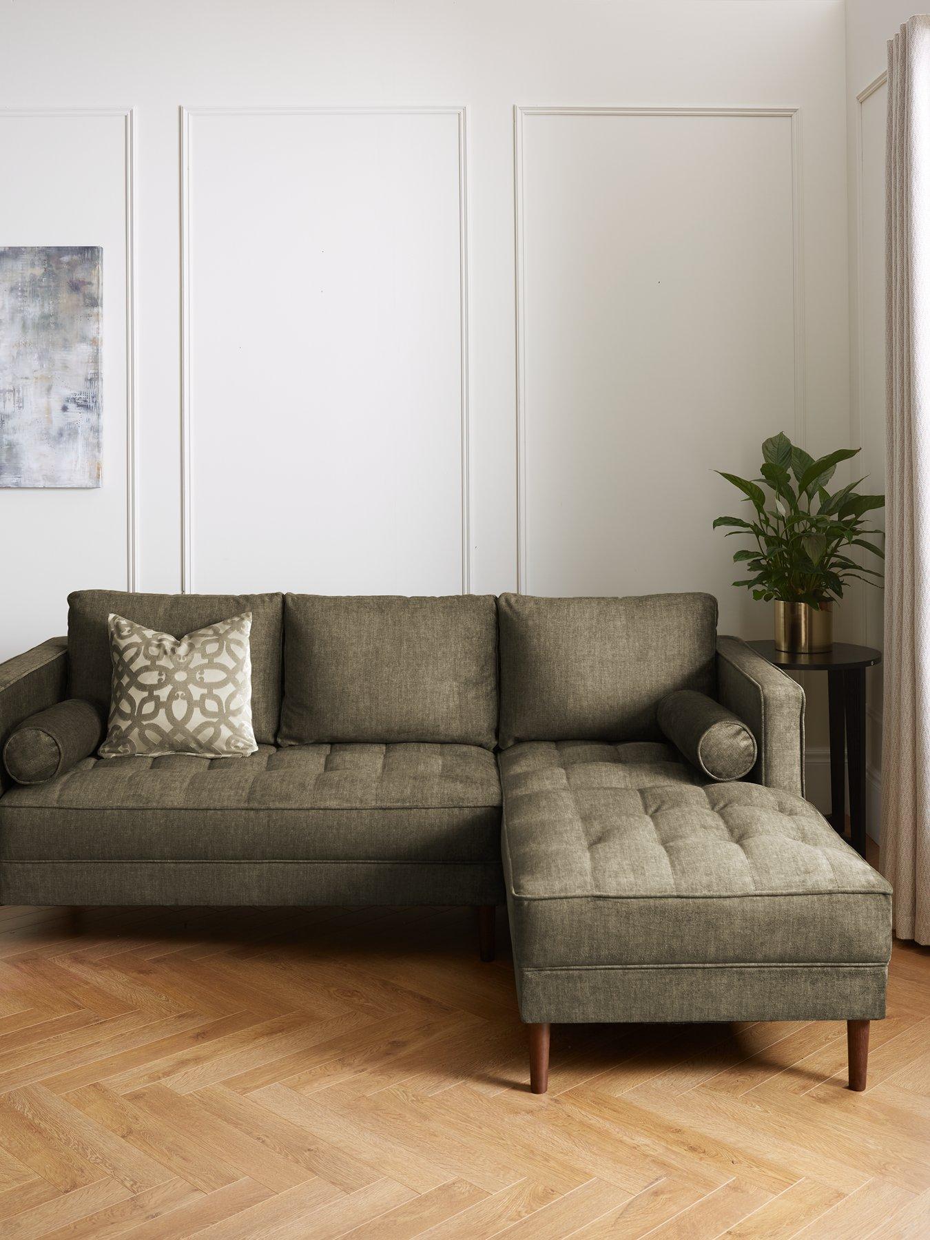The Very Collection New Orleans Fabric Right Hand Chaise Sofa