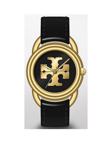 tory-burch-the-miller-black-leather-strap-watch
