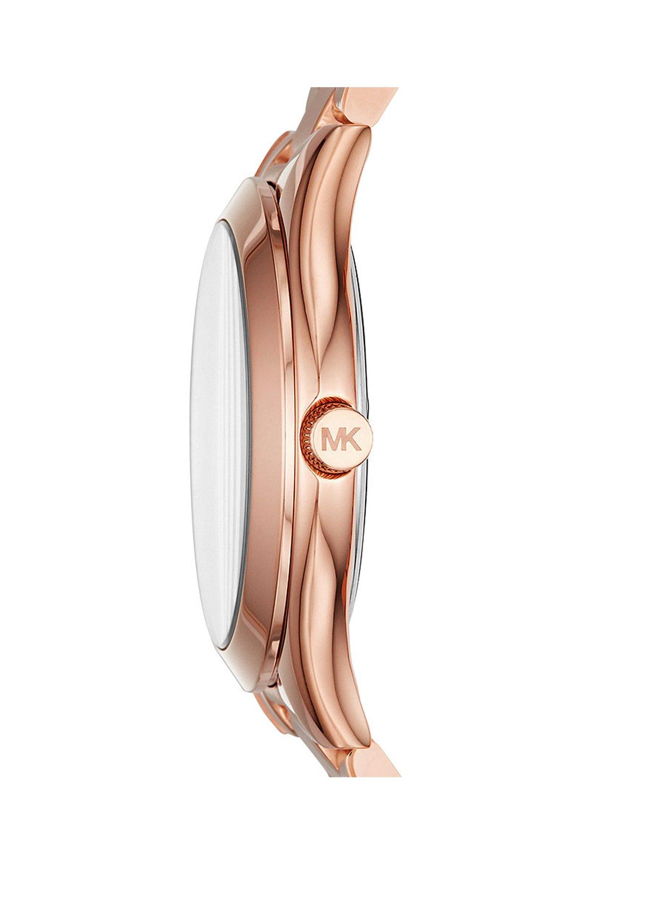 Michael kors slim runway deals watch rose gold