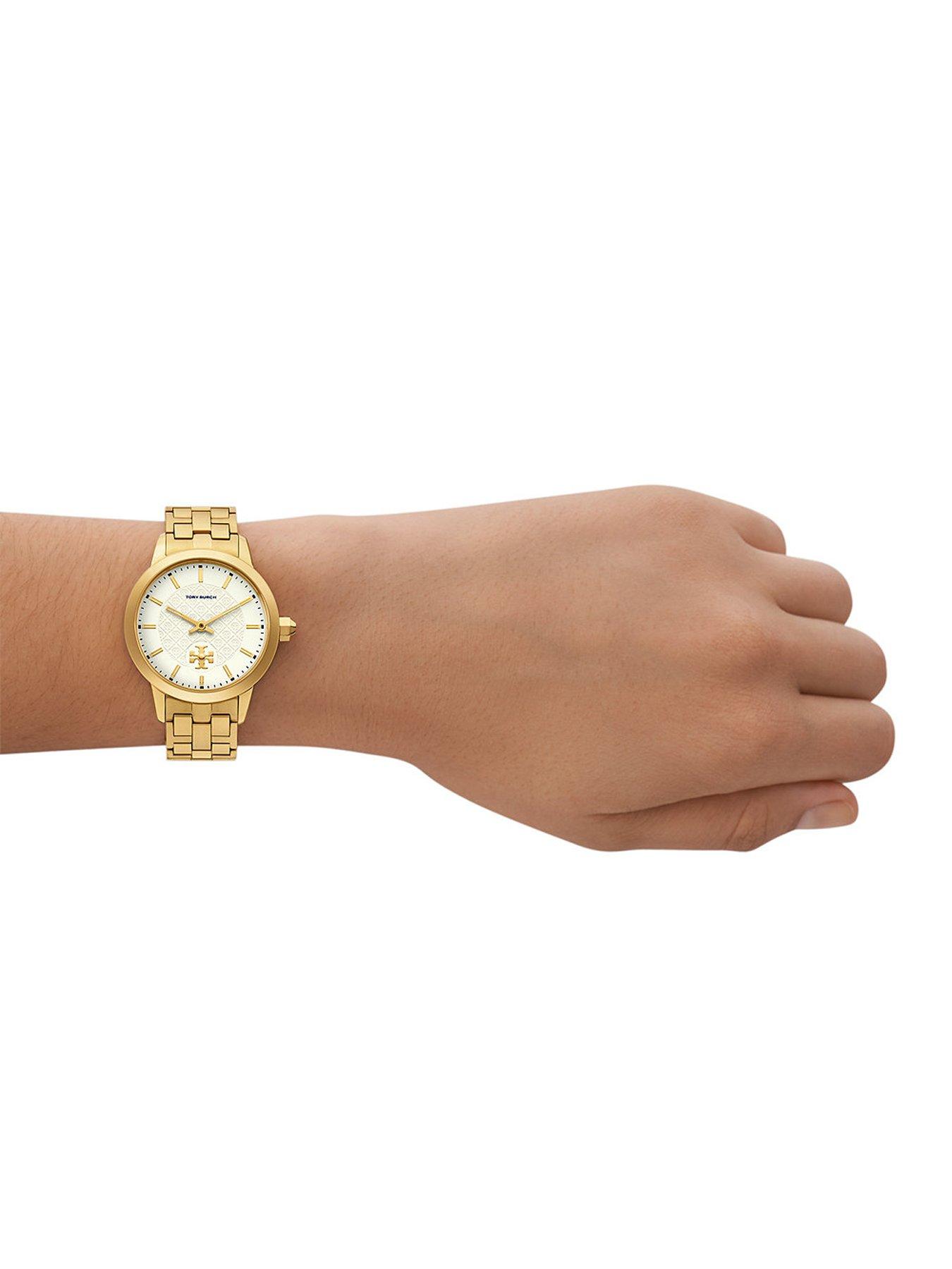  image of tory-burch-the-tory-ivory-dial-watch