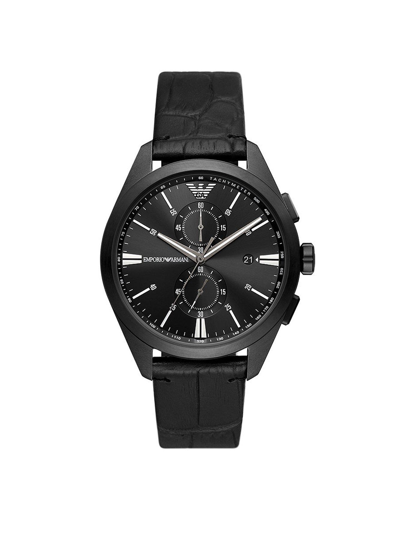 Armani exchange connected black store ip stainless steel hybrid smartwatch