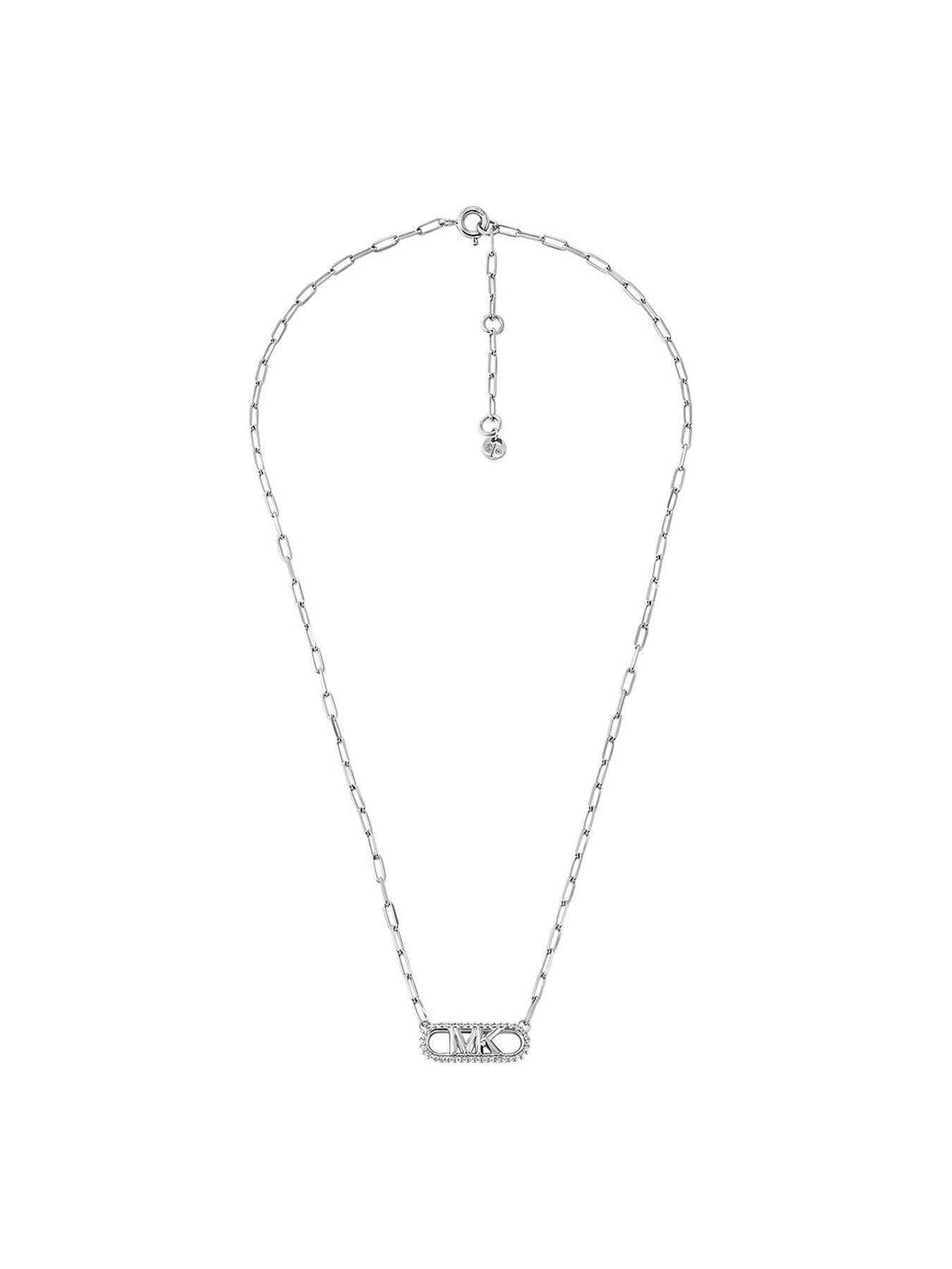 Michael kors triangle on sale necklace