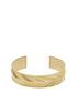  image of fossil-harlow-gold-tone-stainless-steel-bracelet