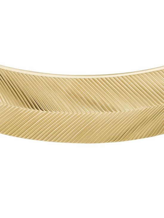 back image of fossil-harlow-gold-tone-stainless-steel-bracelet