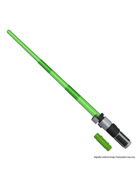 back image of star-wars-lightsaber-forge-yoda-electronic-green-lightsaber