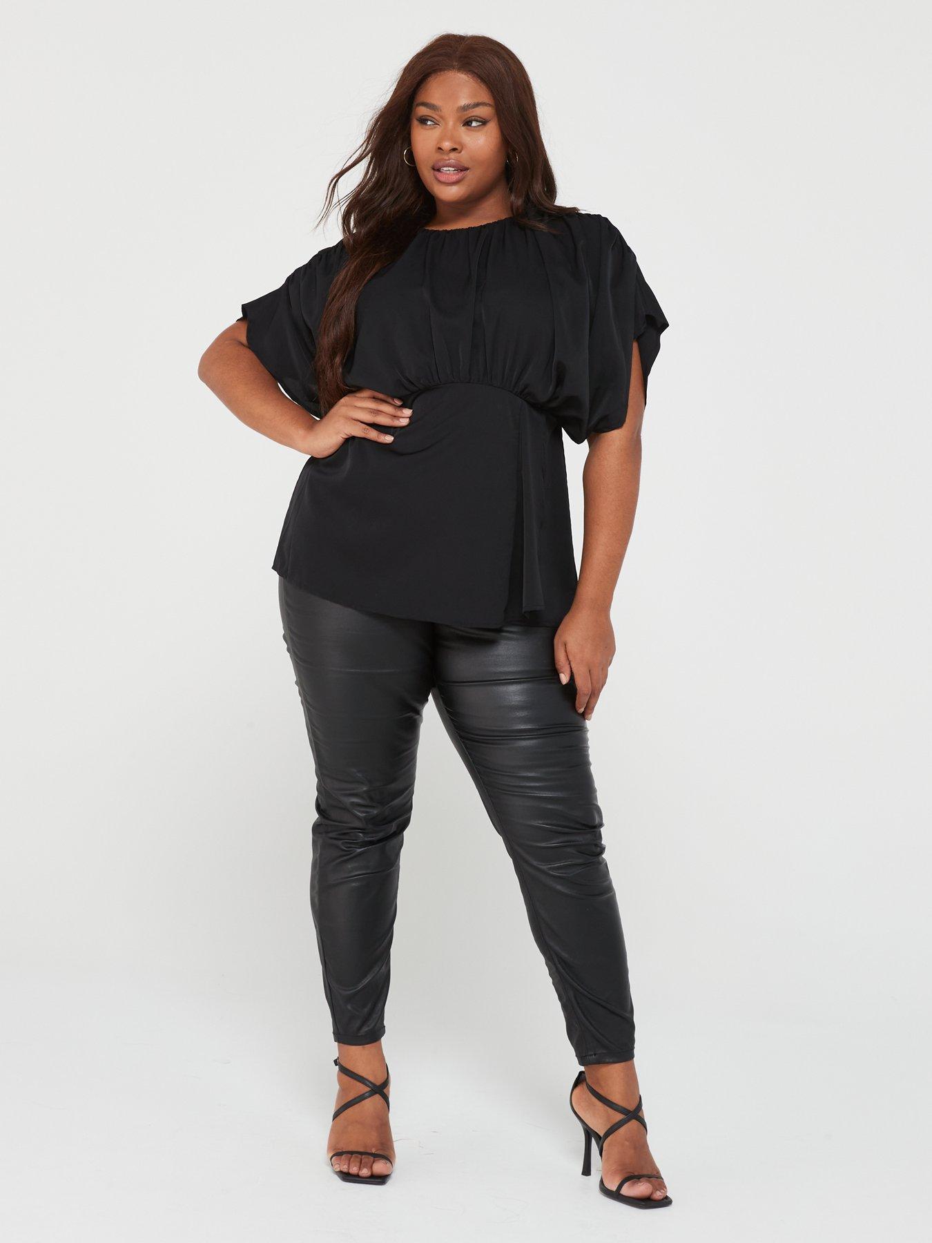 Plus size cheap batwing sleeve tops