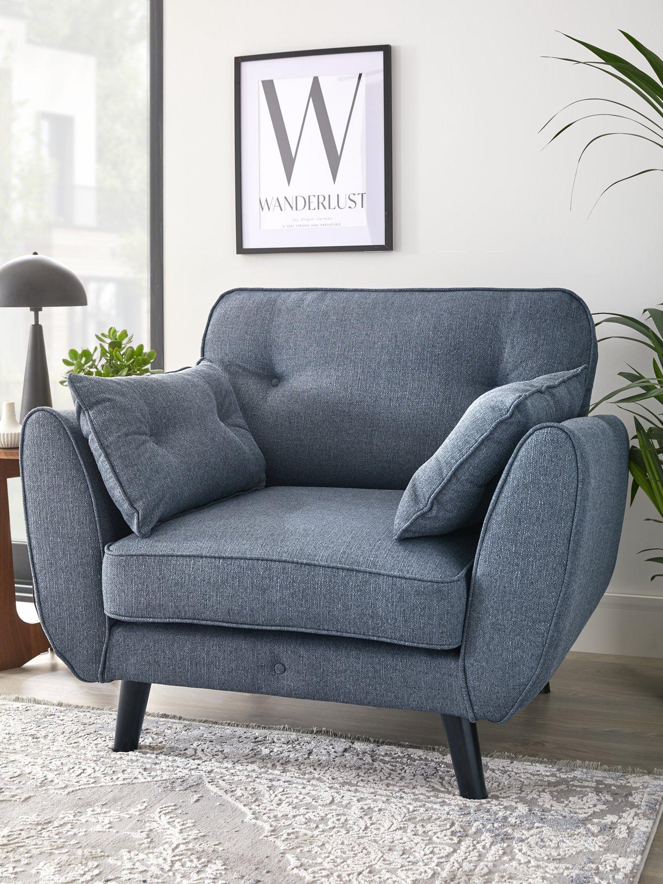 The Very Collection Paulo Fabric Armchair - Midnight - FSC® Certified