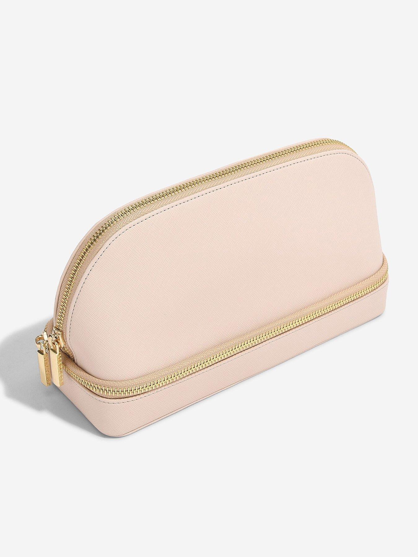  image of stackers-jewellery-amp-make-up-bag-pink