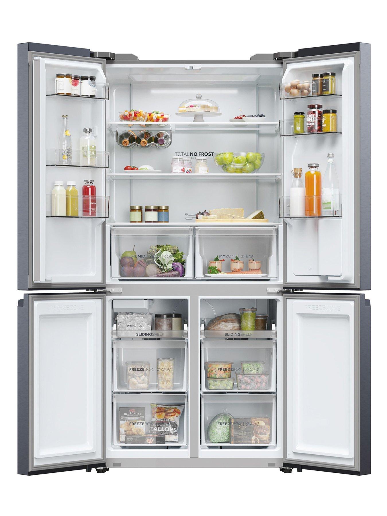 Image 2 of 8 of Haier Cube 90 HCR5919EHMB&nbsp;Frost-Free American Fridge Freezer with Plumbed&nbsp;Water Dispenser,&nbsp;E Rated - Black