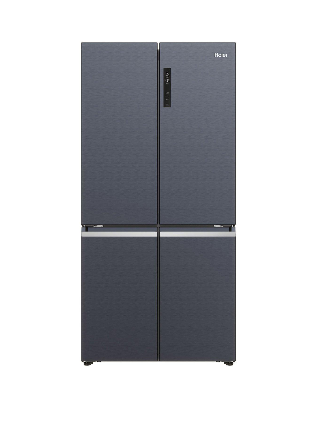 Haier Cube 90 HCR5919ENMB Total No Frost American Fridge Freezer, E Rated - Black