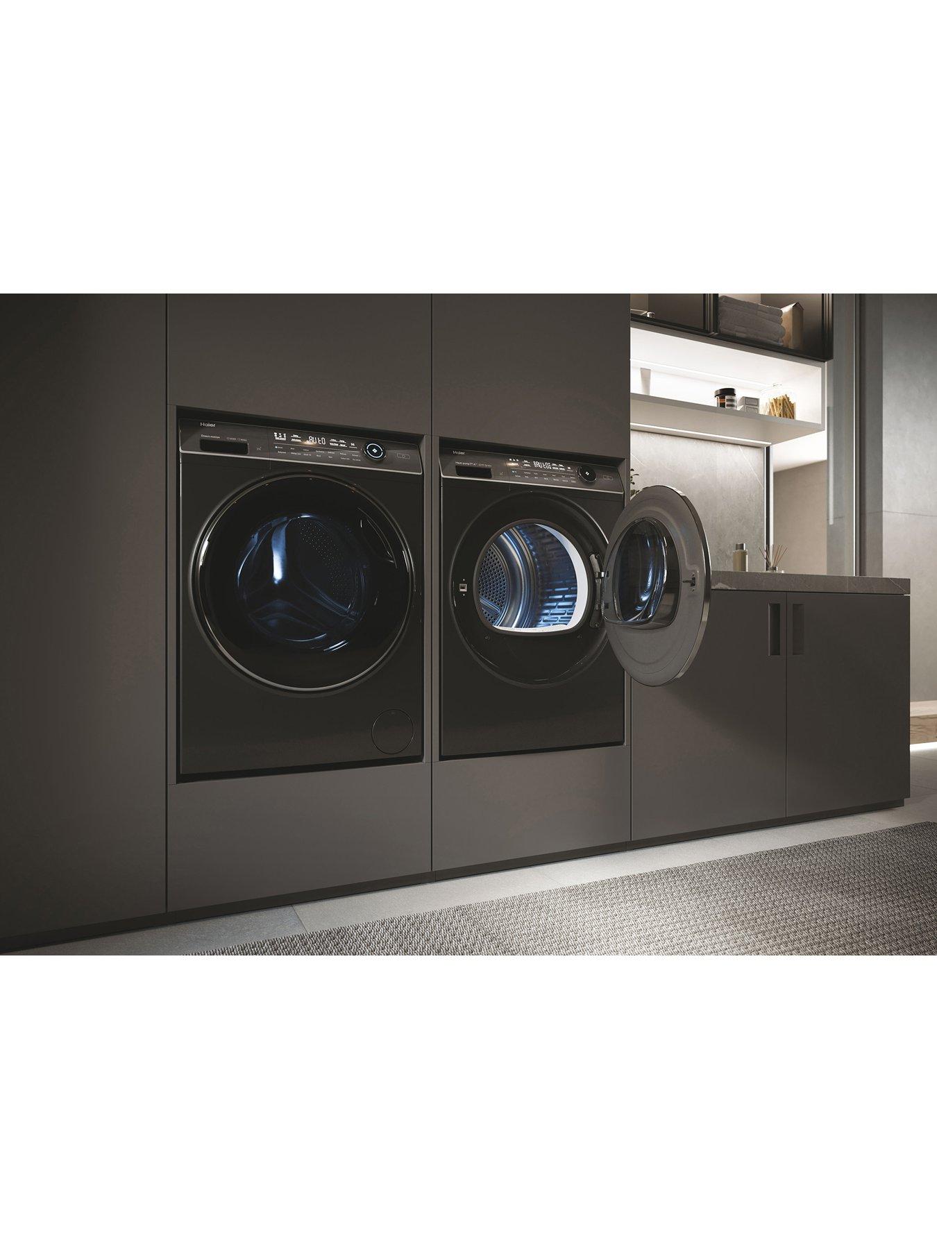  image of haier-i-pro-series-7-plus-hd90-a3q979su1-9kg-loadnbspheat-pump-tumble-dryernbspa-rated-graphite