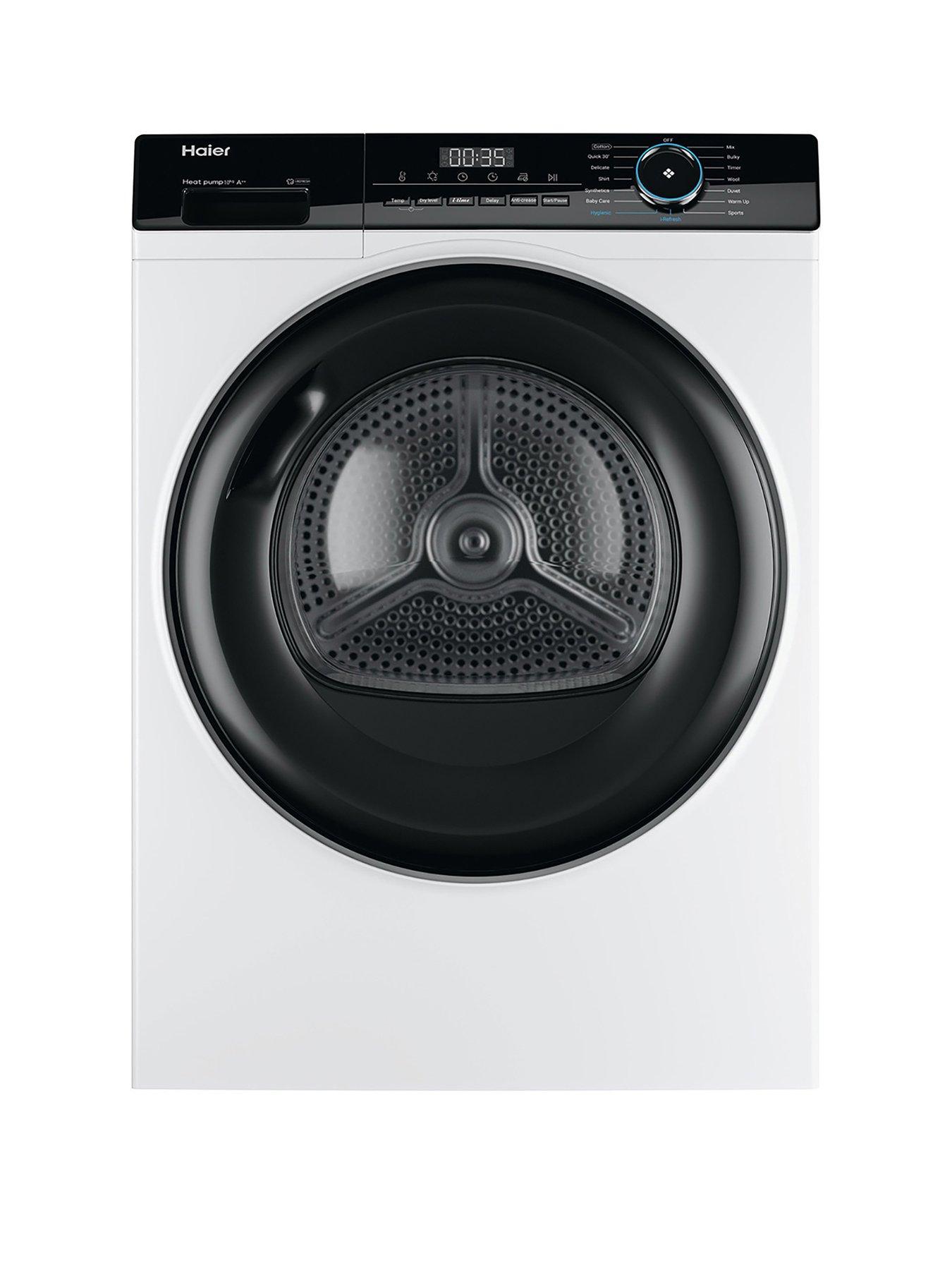 Image 1 of 8 of Haier i-Pro Series 3 HD100-A2939 10kg Load&nbsp;Heat Pump Tumble Dryer, A++ Rated - White