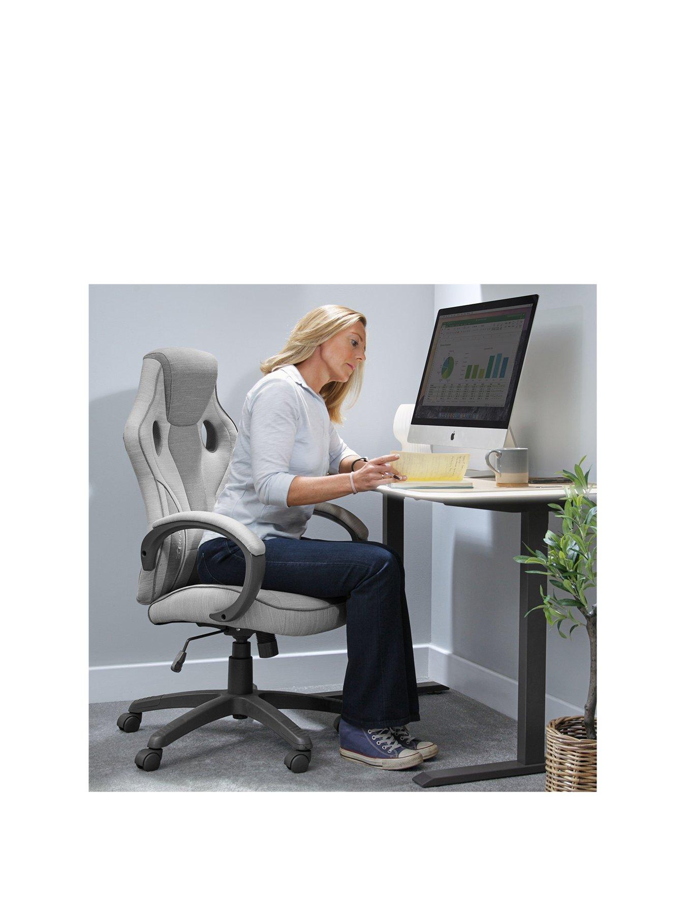 X Rocker Maverick PC Office Gaming Chair NEW Beige Littlewoods