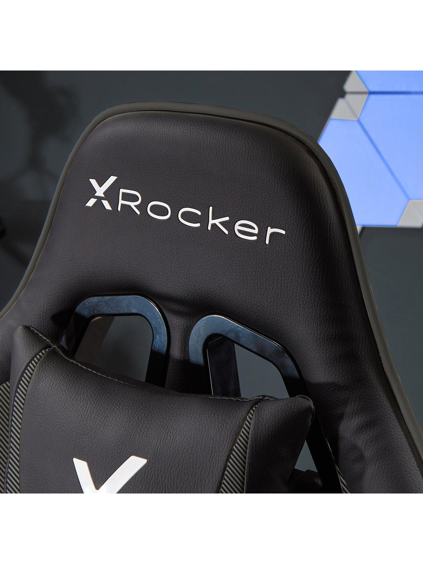  image of x-rocker-agility-junior-pc-office-gaming-chair-new-carbon-black