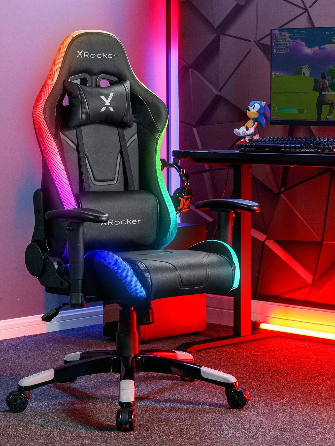 X Rocker Agility Junior PC Office Gaming Chair NEW RGB
