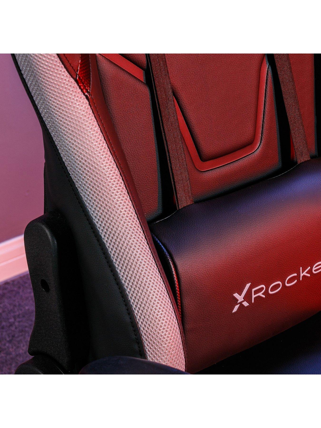 Image 3 of 7 of X Rocker Agility Junior PC Office Gaming Chair with App Controlled LED Lights - Black