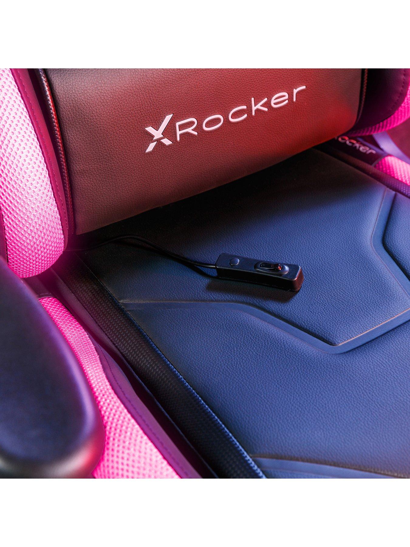 Image 6 of 7 of X Rocker Agility Junior PC Office Gaming Chair with App Controlled LED Lights - Black