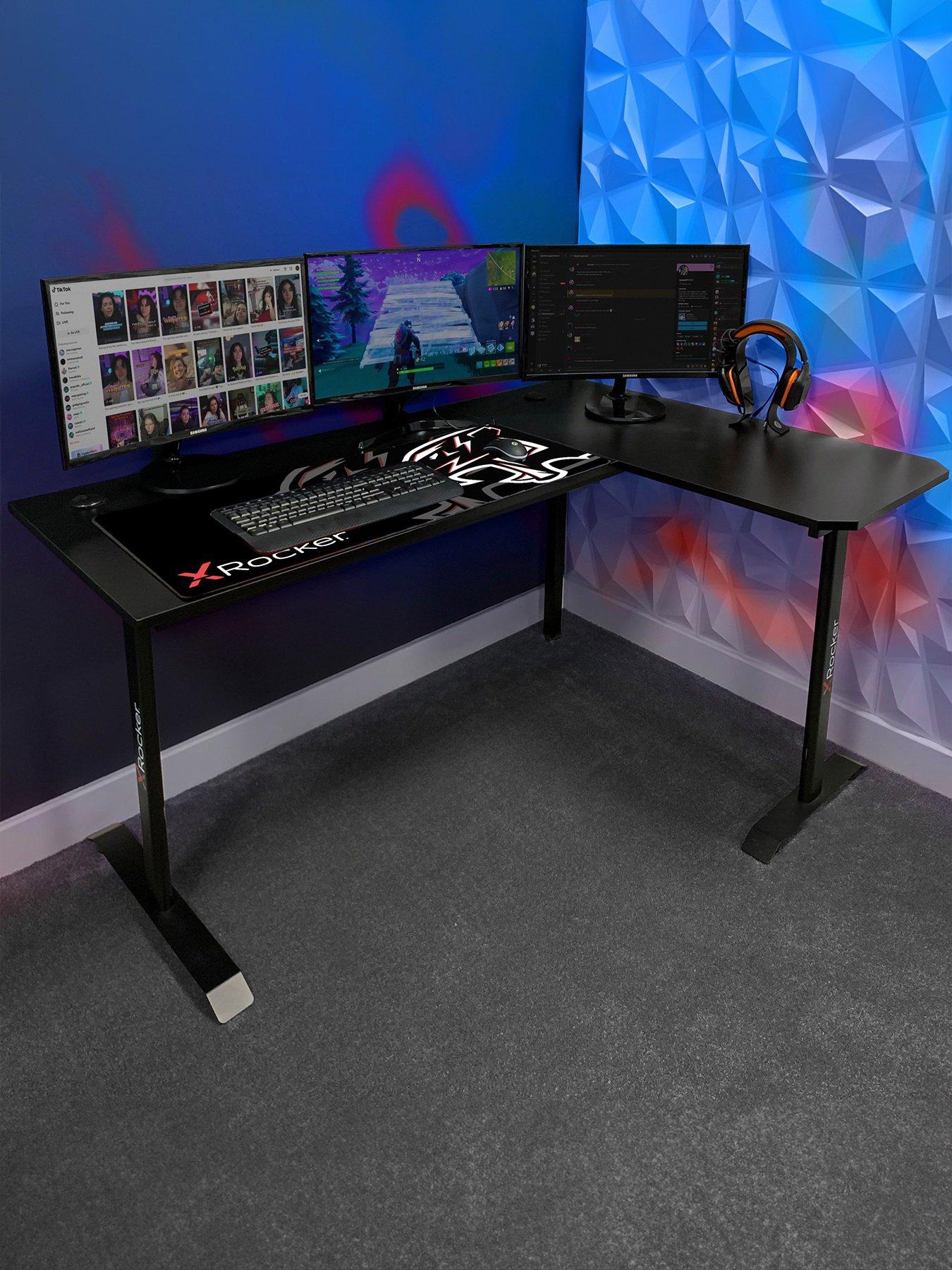 X rocker cougar store xl gaming desk