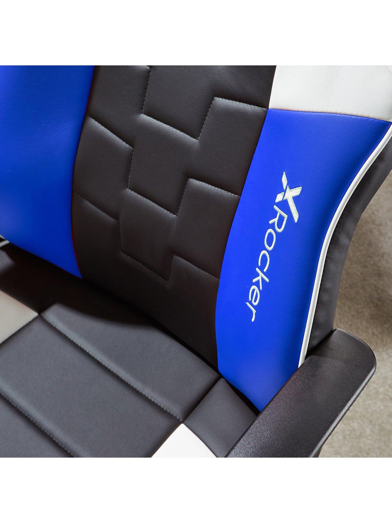 Image 4 of 7 of X Rocker Saturn Mid-Back Esport Gaming Chair - Black / Blue /White