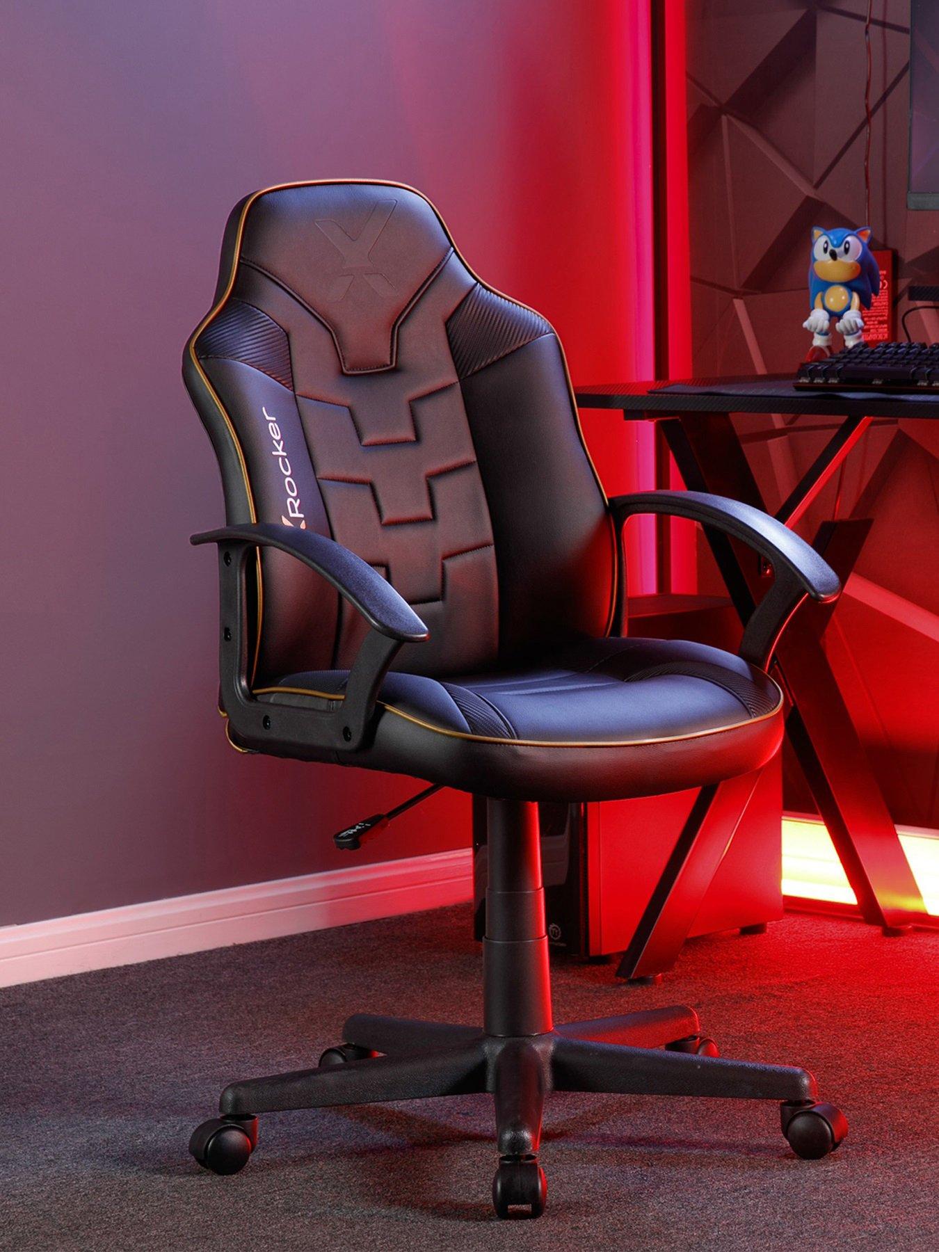 X Rocker Saturn Mid-Back Esport Gaming Chair  - Black / Gold