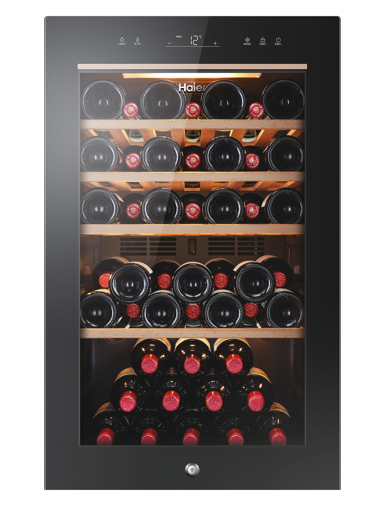 stillFront image of haier-hws84ga-49-bottle-wine-cooler-single-zonenbspf-rated-black