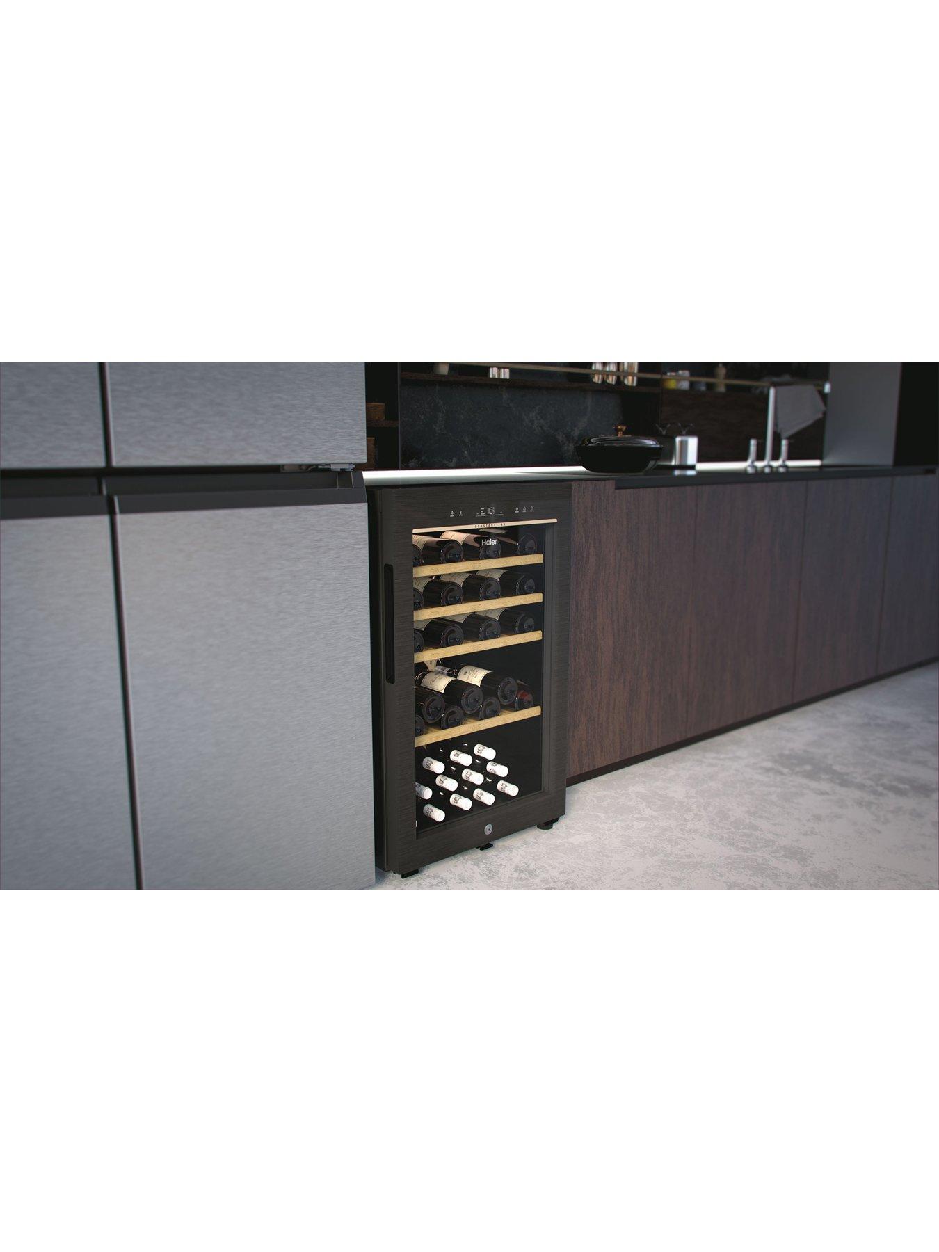  image of haier-hws84ga-49-bottle-wine-cooler-single-zonenbspf-rated-black