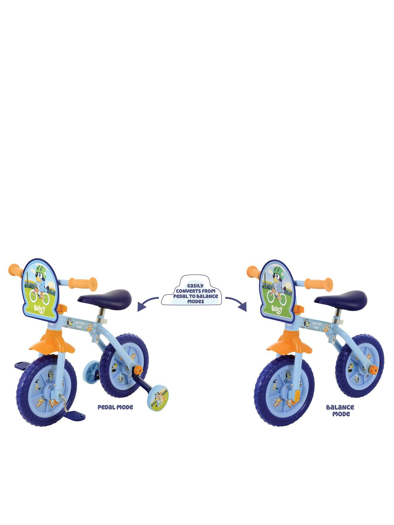 Image 1 of 7 of Bluey 2-in-1 10 Inch Training Bike