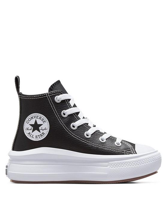 front image of converse-chuck-taylor-all-star-move-trainers-black