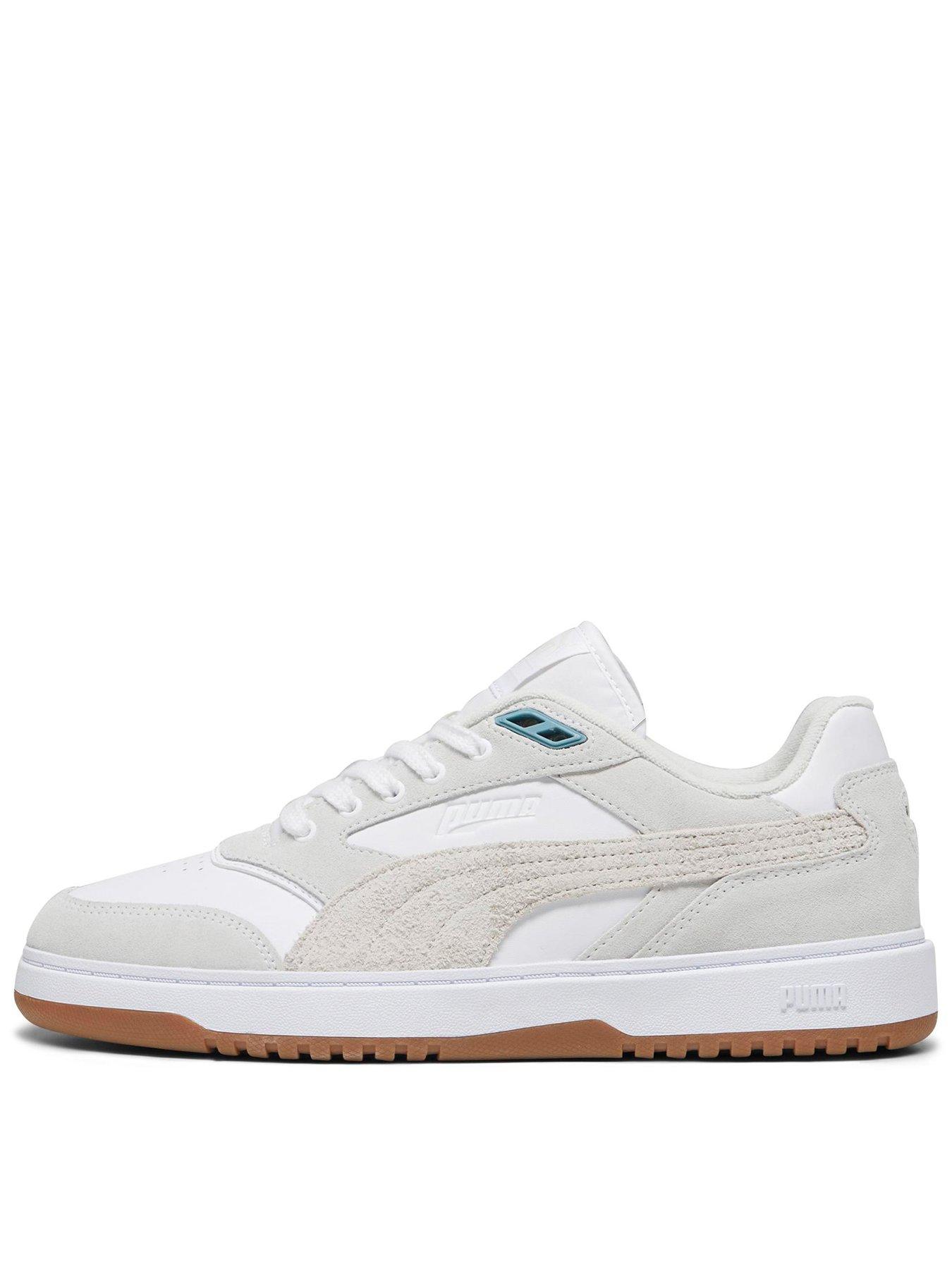 image of puma-mens-doublecourt-prm-trainers-whitegreygum