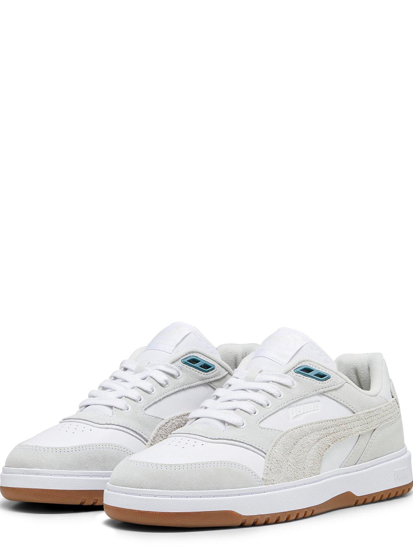  image of puma-mens-doublecourt-prm-trainers-whitegreygum