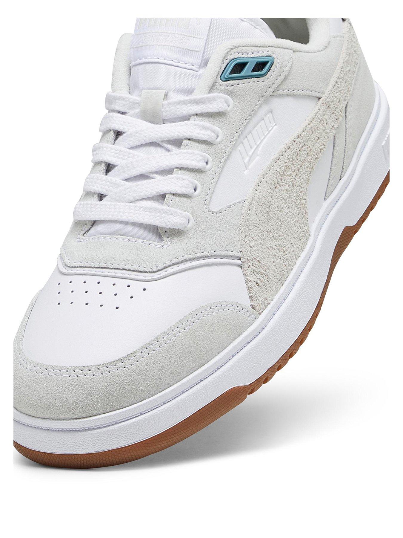  image of puma-mens-doublecourt-prm-trainers-whitegreygum