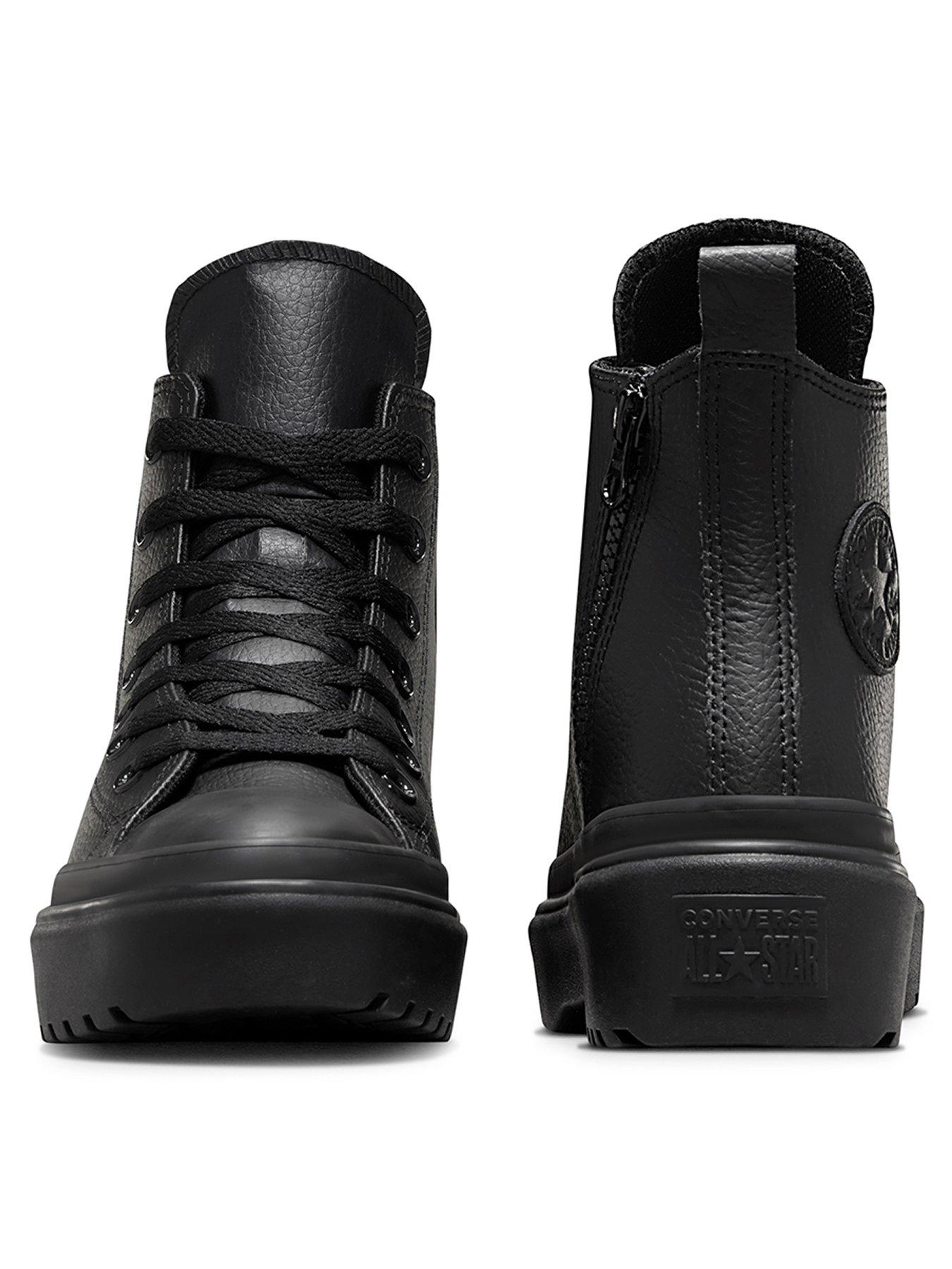 All black clearance leather chuck taylors