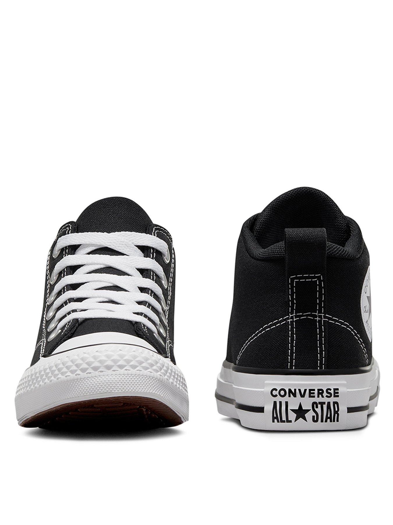 Image 3 of 6 of Converse Junior Boys Malden Street Mid Top Trainers - Black