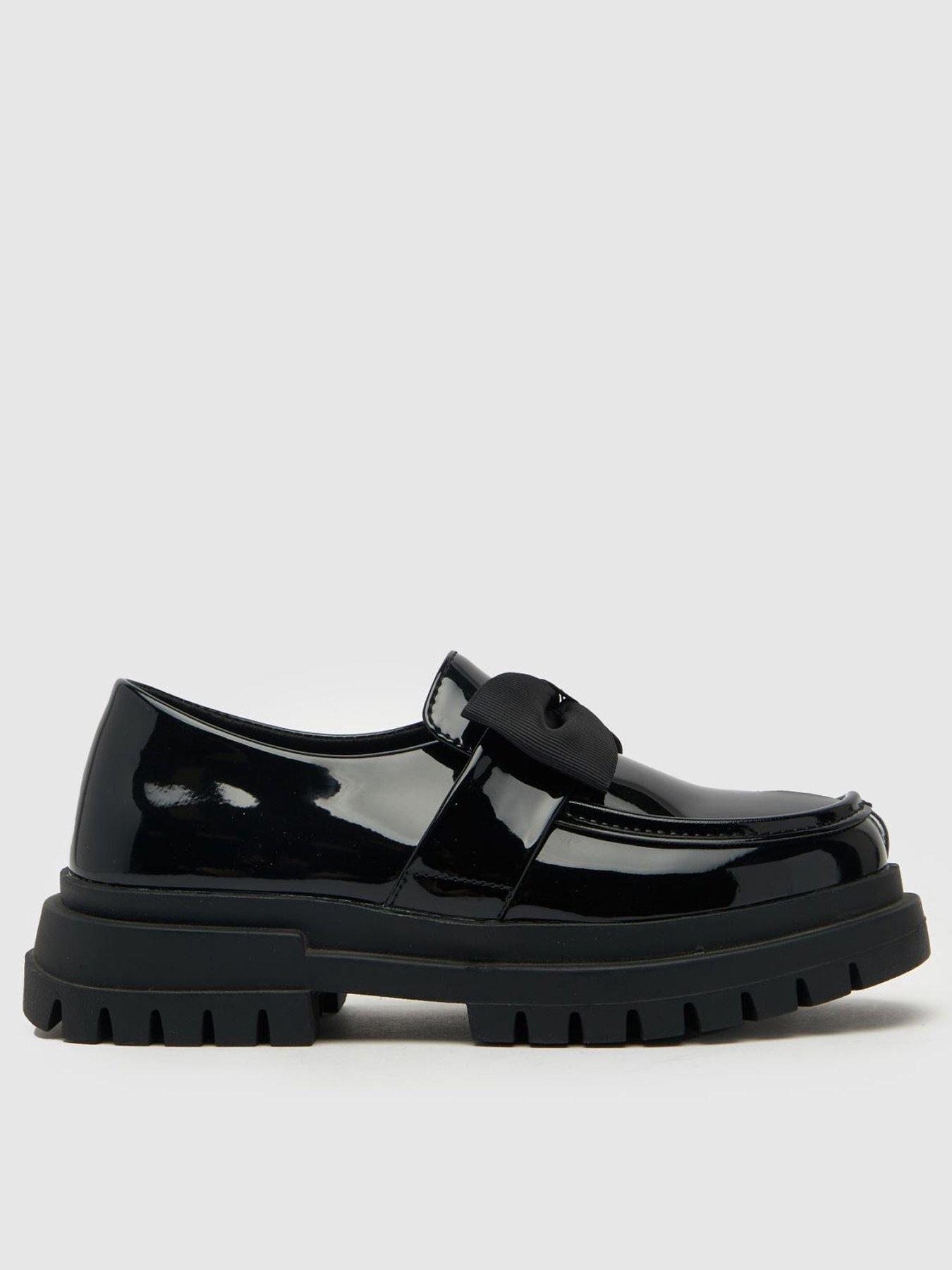 undefined Lolly Junior Patent Bow Loafer - Black