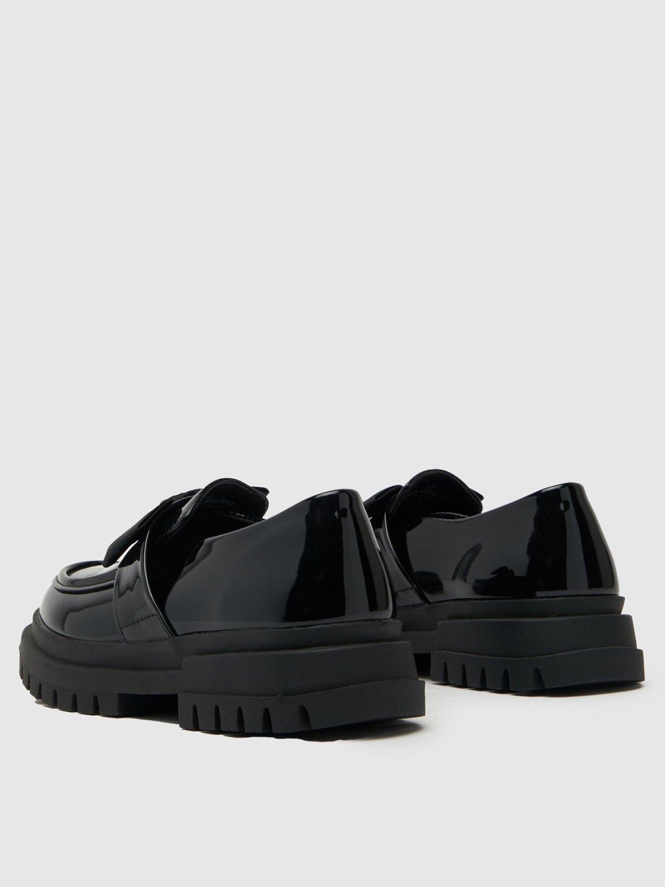  image of schuh-lolly-junior-patent-bow-loafer-black