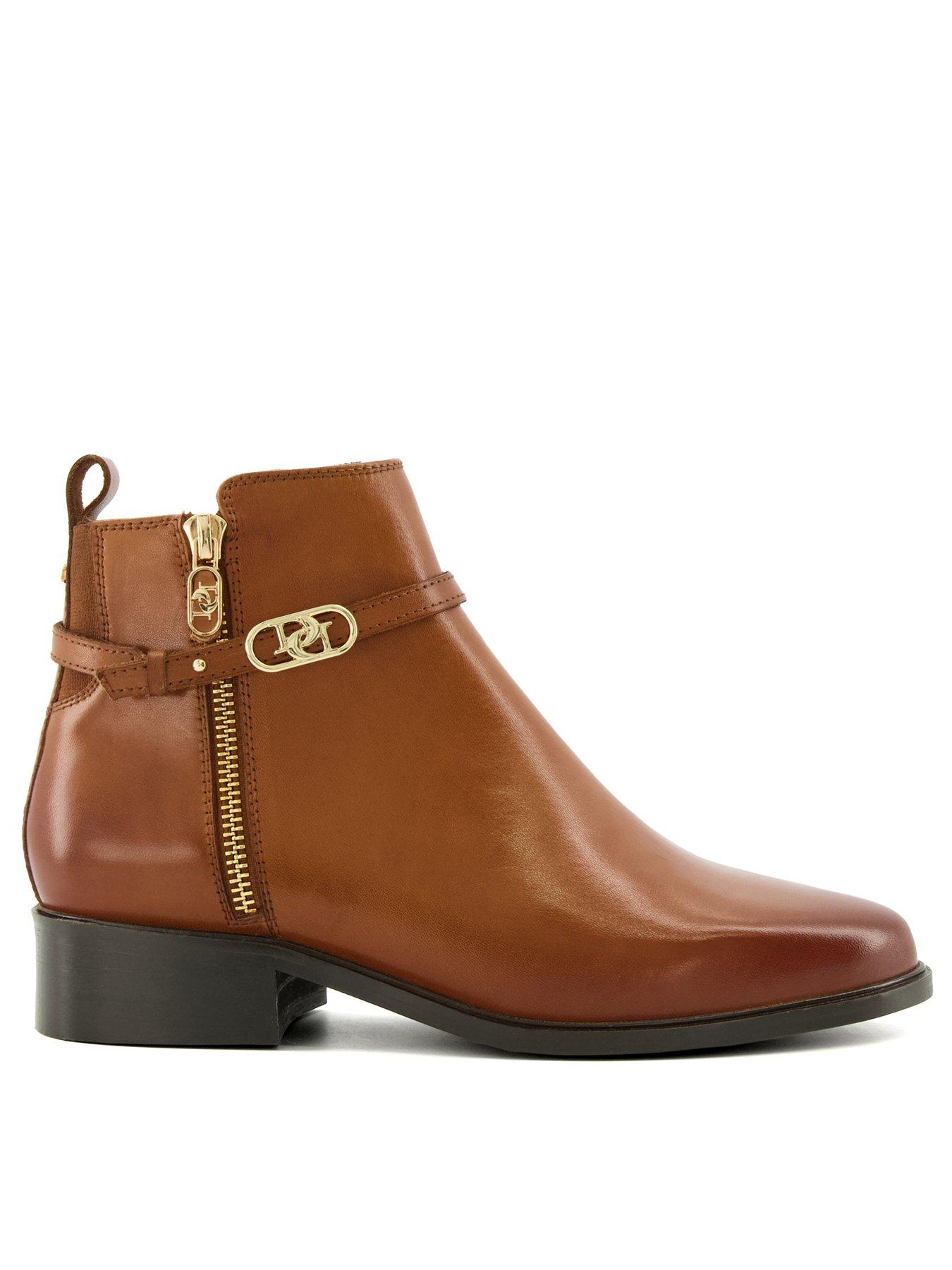 dune rosewood boots