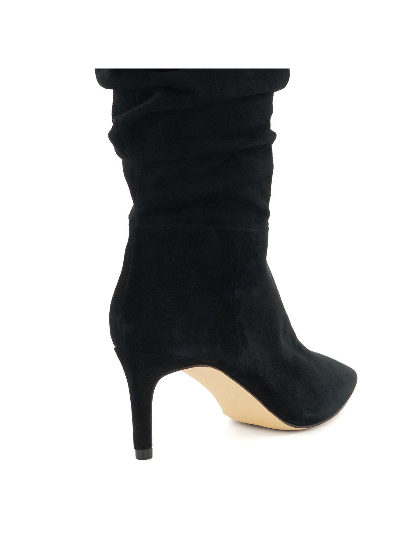 image of dune-london-slouch-knee-high-boots-black
