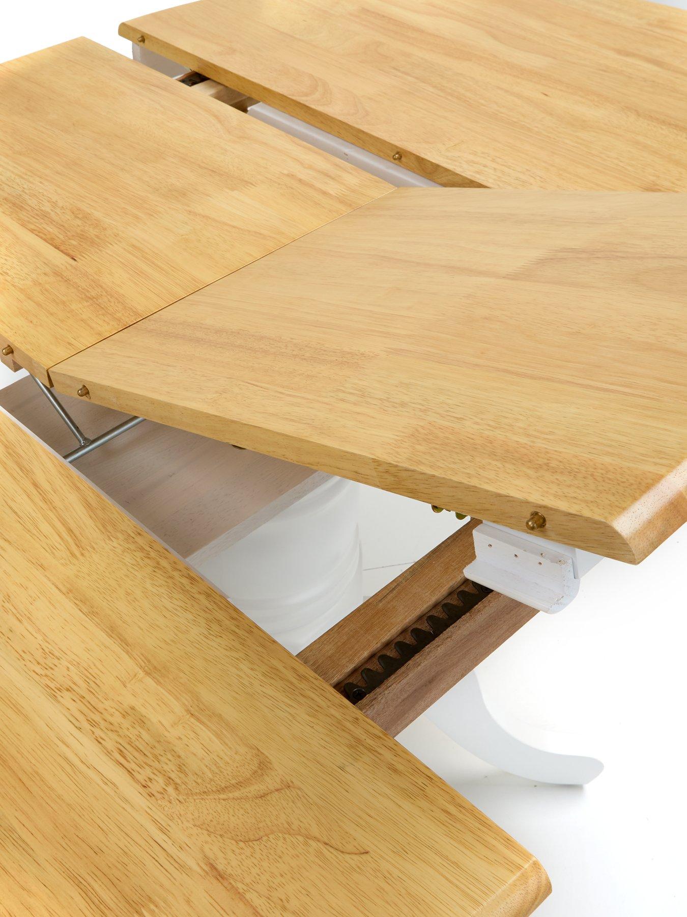  image of very-home-new-rubberwood-top-kentuckynbsp100-130-cmnbspextending-6-chairs