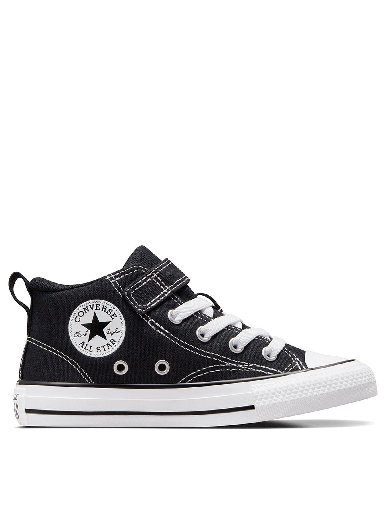 Converse Junior Boys Malden Street Mid Trainers Black littlewoods