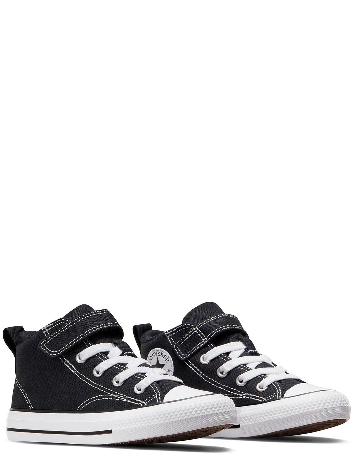  image of converse-kids-boys-malden-street-mid-trainers-black