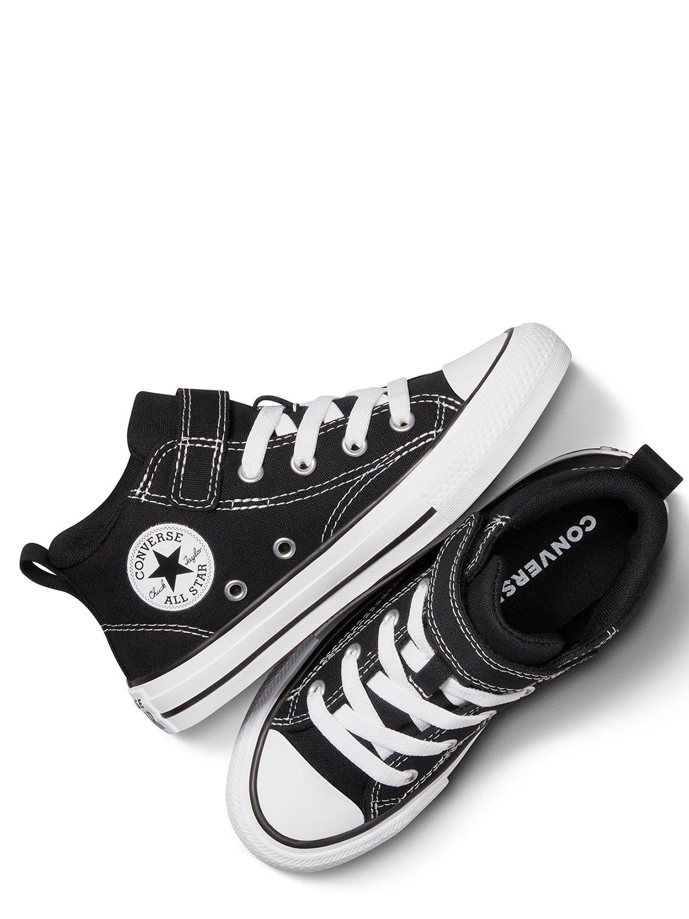 image of converse-kids-boys-malden-street-mid-trainers-black