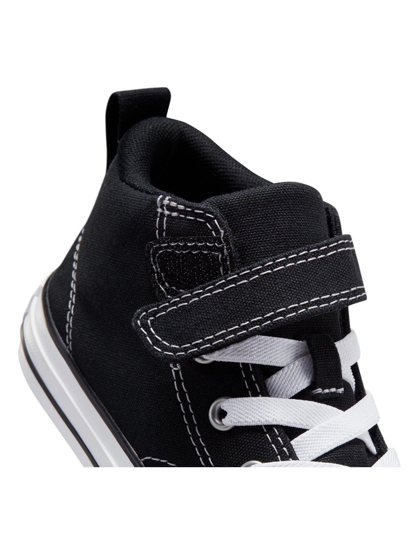  image of converse-kids-boys-malden-street-mid-trainers-black