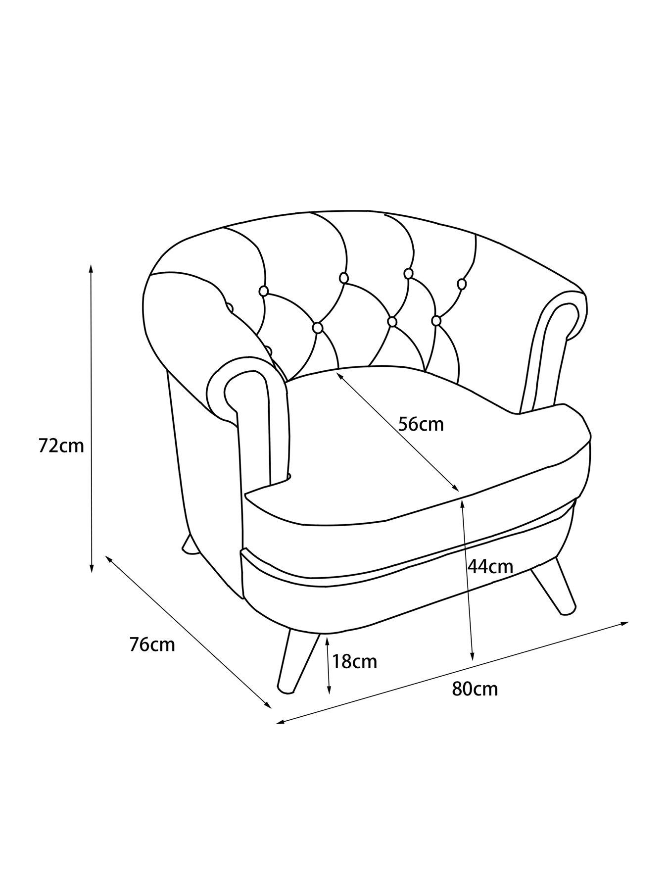 Image 7 of 7 of Very Home Marley Fabric Accent Chair&nbsp;- FSC&reg; Certified