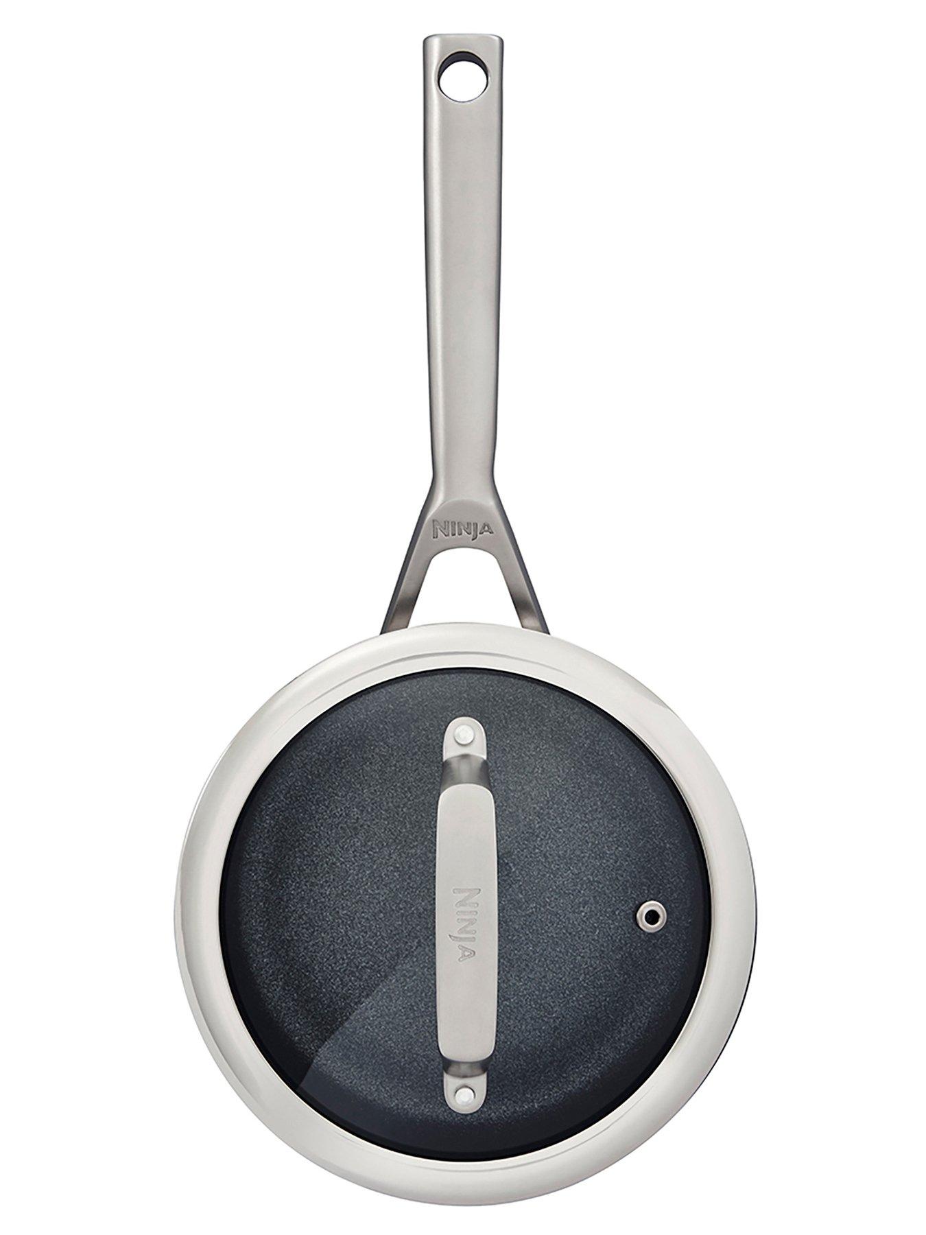  image of ninja-zerostick-16cm-saucepan-with-lid-stainless-steel-c60216uk