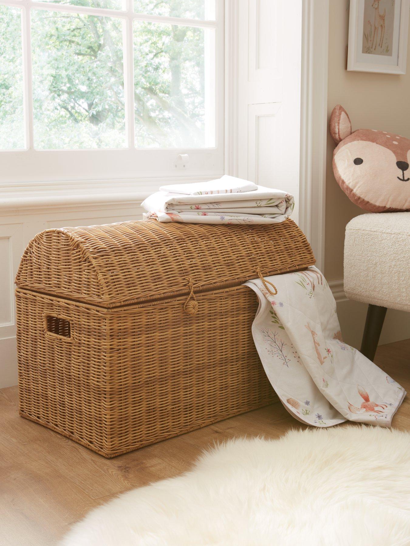 Wicker toy box new arrivals