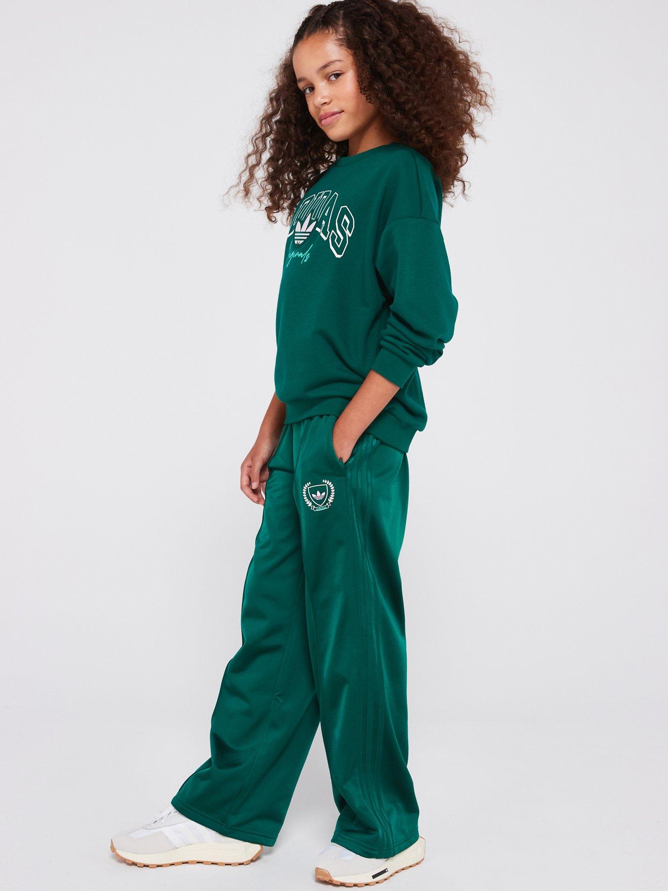 Adidas collegiate green track pants online