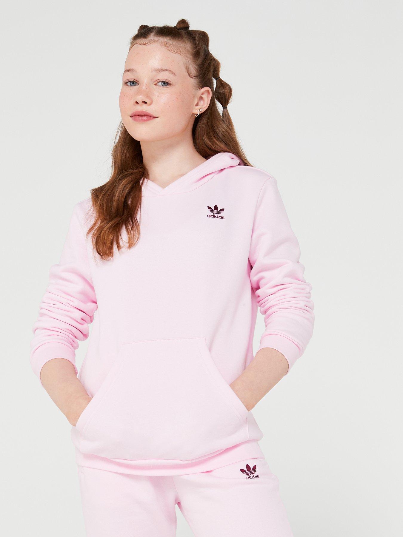 Adidas clear 2024 pink hoodie