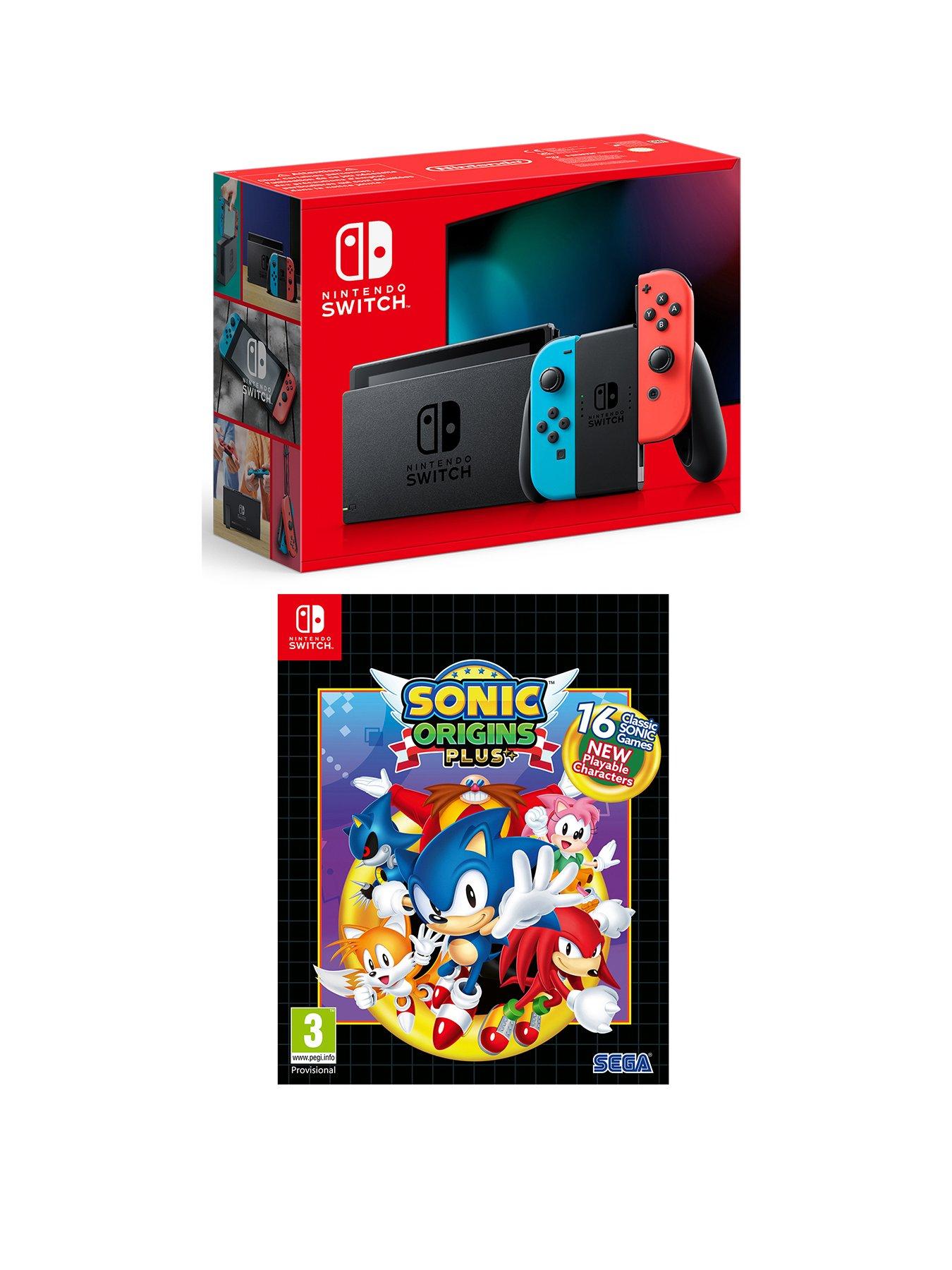 Image 1 of 7 of Nintendo Switch Neon Console with Sonic Origins Plus