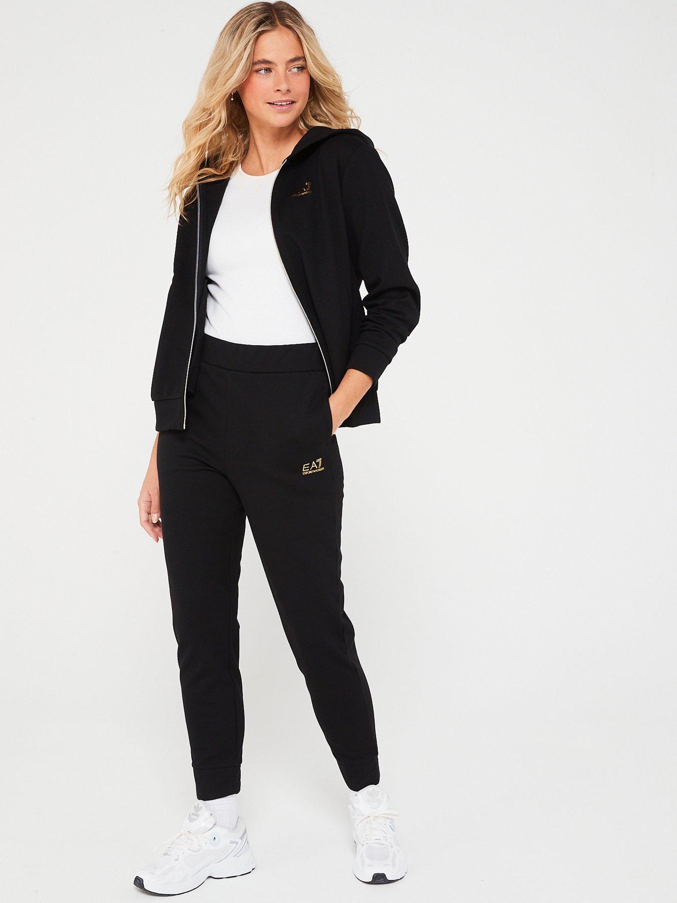 Black armani tracksuit clearance womens